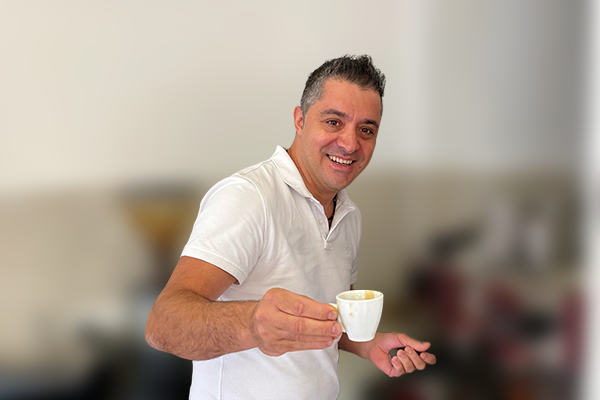 Silvano as the resident barista